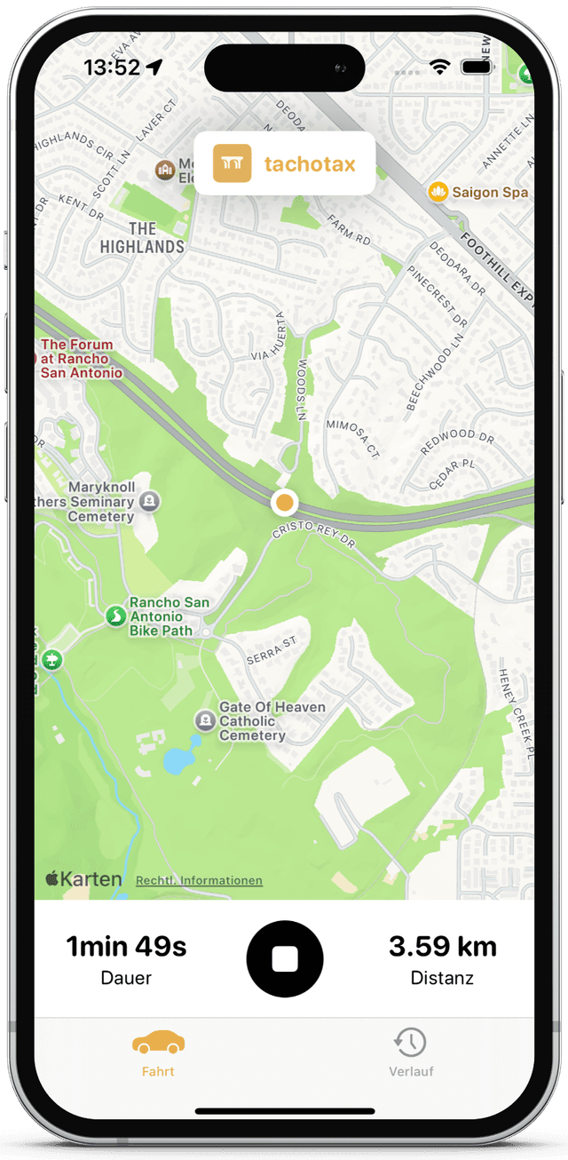 TachoTax App Screenshot